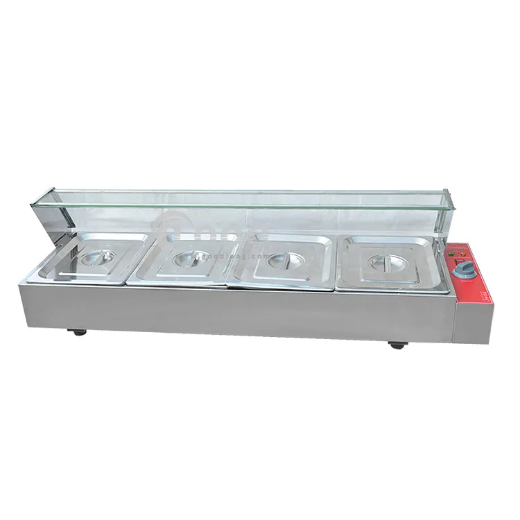 Benchtop Equipment Buffet Food Warmer Stainless Steel Bain Marie Food Warmer with 4 Pots