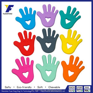 2016 Los niños divertidos mastican juguetes de silicona de juguete de palma de bebé para la dentición - Product Image 2