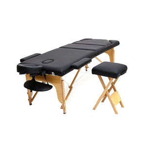 Cama de Masaje Plegable Portátil de Madera de Haya Completamente Reclinable - Product Image 6
