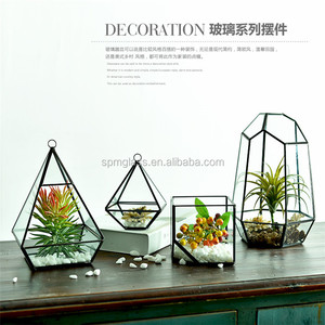 Terrarium décoratif géométrique, verre suspendu, serre de verre, vente en gros - Product Image 5