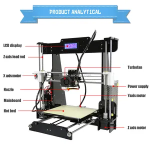 Máquina de impresión 3D digital de alta precisión para imprimir foto / tela / camiseta / vidrio