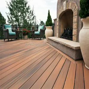 Plancher de sol d'extérieur facile à installer, design de patio, palette en bois