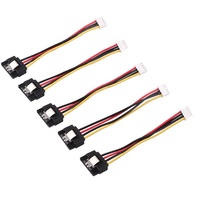 Cable de Alimentación Molex para Disco Duro HDD SATA 15P con Conector de Enclavamiento a Carcasa Blanca PH de 2.5mm y 4 Pines para Uso en Computadoras, Venta al por Mayor de Fábrica