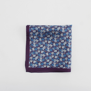 منديل جيب حريري للرجال بتصميم عصري مطبوع ولف آلي مخصص - Product Image 1