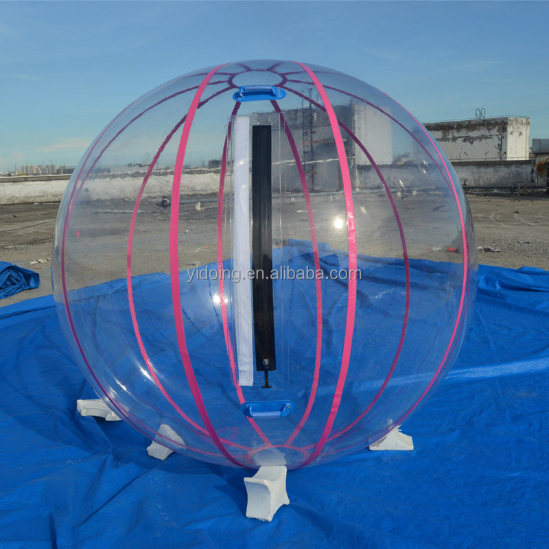 Надувной водяной шар для детей с розовыми полосками