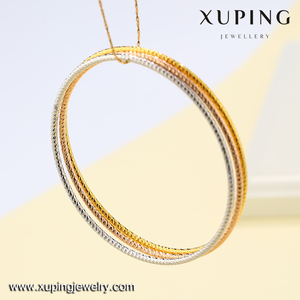 Bracciale <span class=keywords><strong>Xuping</strong></span> Placcato Oro 24 Carati, Design Semplice Multicolore Stile Dubai, Set di Bracciali in Oro a $1.00 - Product Image 6