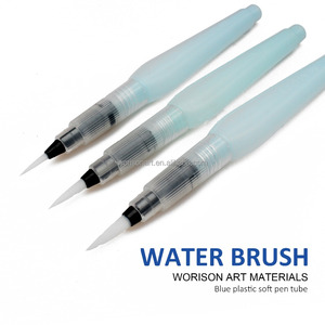 Lot de 3 pinceaux portables pour <span class=keywords><strong>aquarelle</strong></span>, crayons pinceaux souples pour débutants en peinture et dessin, fournitures artistiques - Product Image 1