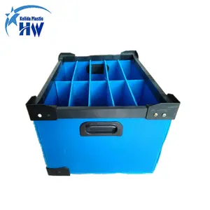 PP corrugated plastic correx tote frozen food box fish packaging box turnover box
