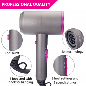 Sèche-cheveux professionnel 2 en 1 pour Salon de coiffure, en forme de marteau, souffle ionique négatif, vent chaud et froid - Product Image 5