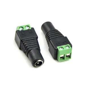 Screw Plug Adapter Cord Female 10A Jack 2 pin 12V DC male Power Connector