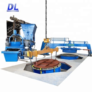 Machine de moulage de puits d'inspection en béton préfabriqué RCC pour la production de gaines rondes en ciment et de puits d'inspection coniques - Product Image 1