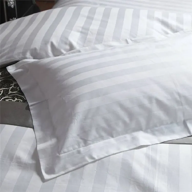Hilton Hotel Bed Pillows Cotton Spin Printing Filling Material Duck Feather Luxury Hospital Pillow Shell