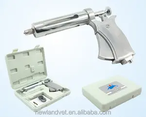 NL212 dosing metal syringe gun veterinary automatic syringe animal injection gun