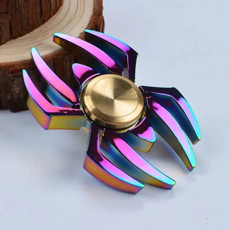 Spider metal spinner EDC Fidget Spinner hands pinner alloy spinner