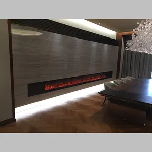 hot selling customized insert electric fireplace with big size 100 inch