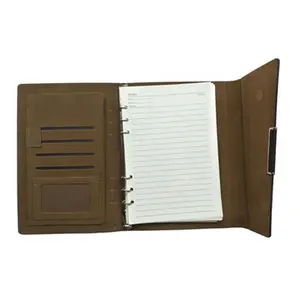 Venta caliente personalizado suave Pu cubierta A5 tamaño cuaderno diario de cuero con logotipo impreso