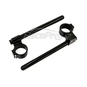 RACEPRO Custom 48mm CNC Billet Alloy Riser Motocross Clip On Racer manubrio per CBR600RR GSXR1000