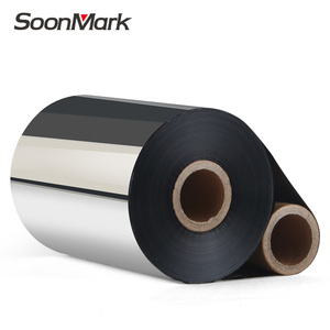 Hitam Thermal Transfer Ribbon 110Mm X 600M Di Dekat Edge Wax/Resin untuk TSC/TTO Printer