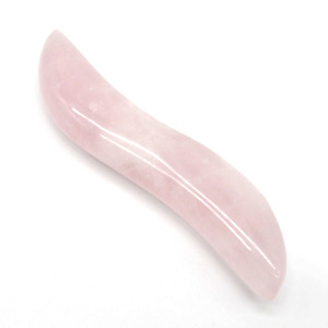 S Shaped Rose Quarz <span class=keywords><strong>Gua</strong></span> <span class=keywords><strong>sha</strong></span> Schaber Gesichts <span class=keywords><strong>Massage</strong></span> Zauberstäbe - Product Image 1