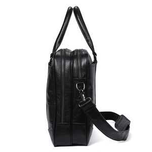 Hot Luxury Vintage Genuine <strong>Leather</strong> <strong>Briefcase</strong> for Men Soft Office Business Bag with High Quality - Product Image 4
