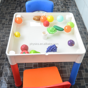 ชุดโต๊ะกิจกรรมพลาสติก<span class=keywords><strong>3</strong></span>-in-1สำหรับเด็กเล่นกลางแจ้งโต๊ะบล็อกพร้อมแผ่นฐานอิฐเหมาะกับชุดก่อสร้างทุกยี่ห้อ - Product Image 5