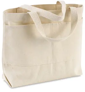 Capacité en vrac sacs fourre-tout personnalisé pliant grand coton Shopping toile sac fourre-tout coton tissu épaule sacs à provisions pour les femmes