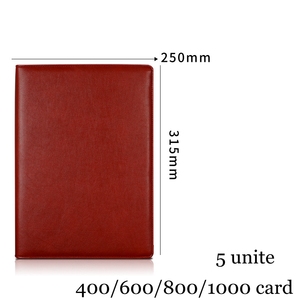 Portatarjetas <span class=keywords><strong>de</strong></span> cuero <span class=keywords><strong>de</strong></span> hojas sueltas A4 para colección <span class=keywords><strong>de</strong></span> tarjetas <span class=keywords><strong>de</strong></span> visita, tarjetero para tarjetas <span class=keywords><strong>de</strong></span> membresía, <span class=keywords><strong>almacenamiento</strong></span> a granel, 3/4/5 <span class=keywords><strong>unidades</strong></span> - Product Image 6