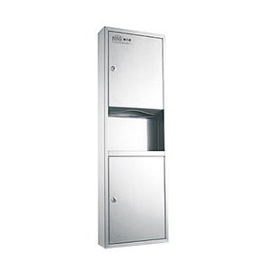 Toilet Multifunctional Stainless Steel Recessed N/V/Z Fold Paper <strong>Dispenser</strong> <strong>With</strong> Built-in <strong>Dustbin</strong>