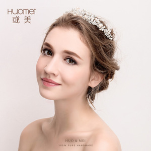 Diadema <span class=keywords><strong>de</strong></span> perlas para boda, corona <span class=keywords><strong>de</strong></span> Tiara <span class=keywords><strong>de</strong></span> princesa <span class=keywords><strong>de</strong></span> cristal grande para mujer, venta al por mayor - Product Image 3