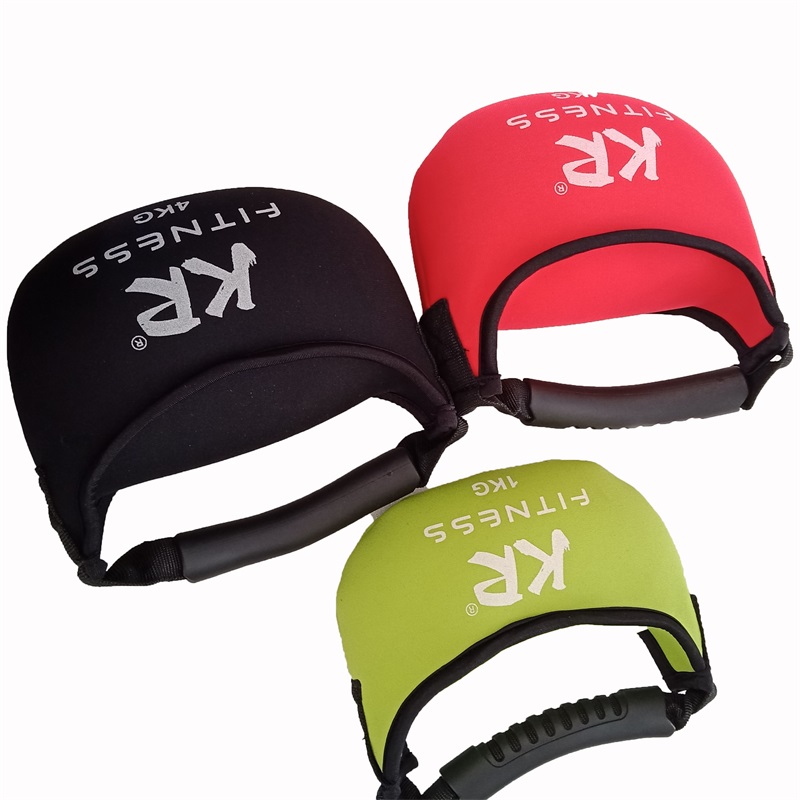 Оптовая Вес подъема упражнения черный мягкий Kettlebell