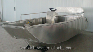 Barco de pesca de aluminio, pontones de aluminio baratos para pontón, certificado CE - Product Image 3