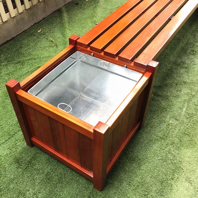 プランターベンチ木塀1基 プランター付き屋外木製公園ベンチ木製プランターベンチ| Alibaba.com