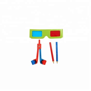 Juguete educativo para niños, gafas para ceguera de Color rojo y verde, brújula, reconocimiento de juego Visual mejorado, plástico promocional divertido - Product Image 1