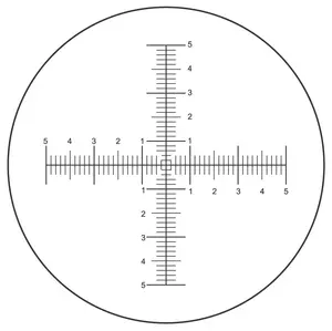 เลนส์ไมโครสโคป FC Reticle,อุปกรณ์เล็งแบบไขว้ออปติคัล,ไมโครมิเตอร์มาตราส่วนวงเล็ง