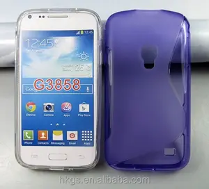 S Hattı tasarım jeli TPU deli kılıf kapak Için Samsung Galaxy Işın 2 G3858