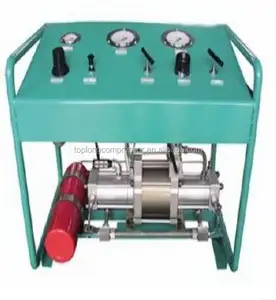 高压气动氧气增压泵系统吸引人的空气驱动氮气增压泵