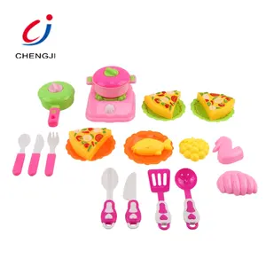 New design kids cooking food plastic cheap mini kitchen pretend play toys