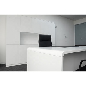 แผนกต้อนรับบอร์ดเมลามีนระดับ E0สำหรับผู้จัดการขาโต๊ะอะลูมิเนียมปรับระดับได้ดีไซน์โต๊ะสำนักงานหรูหราทันสมัย2025 - Product Image 3