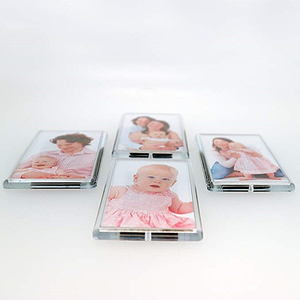 Cornice Fotografica Magnetica in Acrilico 2.7*1.7 Pollici, Magnete per Frigorifero <span class=keywords><strong>con</strong></span> Forma Rettangolare e Design Contemporaneo per Bambini e Matrimoni - Product Image 2