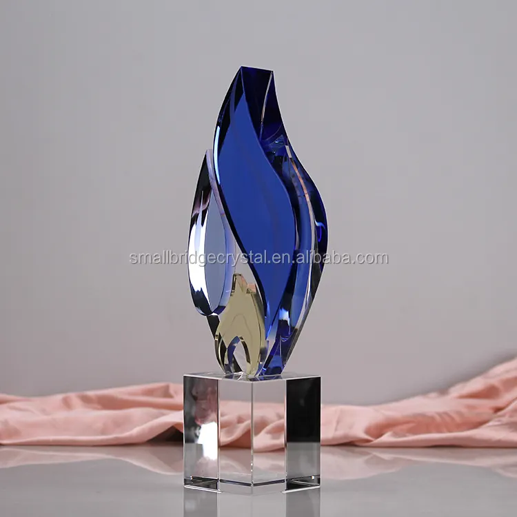 Premio trofeo de cristal Flame K9, nuevo diseño, venta al por mayor