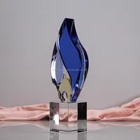 Toptan Yeni Tasarım Alev K9 Kristal kupa Ödülü