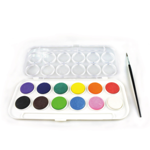 Vendita calda a buon mercato prezzo di 2.8 centimetri 12 solido di colore Non tossico a base di acqua lavabile penna di colore di acqua della torta e bambini aquarell set di vernice - Product Image 5
