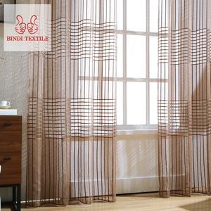 Chine Produits Maison CSA003 Impression <span class=keywords><strong>Voile</strong></span> de Lin Rideau <span class=keywords><strong>Fenêtre</strong></span> - Product Image 2