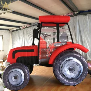 Farm outdoor advertising giant inflatable red tractor balloon cars inflatable for sale