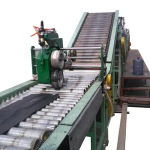 Bicycle rubber tyre tread cooling production line line