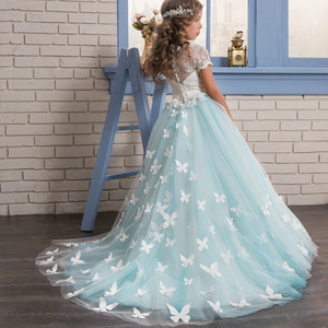 Boutique del Commercio All'ingrosso Delle Ragazze Dei Capretti Abiti <span class=keywords><strong>Da</strong></span> Sposa Abito Della Ragazza Della <span class=keywords><strong>Farfalla</strong></span> Del Merletto Dei Bambini Del Partito Dell'abito di Sfera Abito <span class=keywords><strong>Da</strong></span> Damigella D'onore - Product Image 2