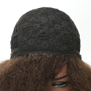 <span class=keywords><strong>2021</strong></span> Noël Afro Perruque Courte Grossier Crépus Bouclés Jerry Cheveux Style Populaire Perruque Synthétique pour les Femmes Noires - Product Image 4