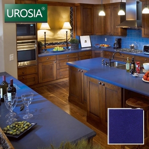 Giá Thấp Dream <span class=keywords><strong>Blue</strong></span> Sparkle Gương Sao Bề Mặt Rắn Thạch Anh Nhân Tạo Đá Phiến Bếp Mặt Bàn - Product Image 1