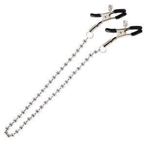 カップルラブゲームセクシーなおもちゃステンレススチールチェーン調節可能なソフトシリコンニップル & クリトラルクランプ - Product Image 5