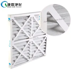 Customized size 20x20x1 Paper cardboard frame merv 8 9 11 13 14 pleated air furnace aur ac filter